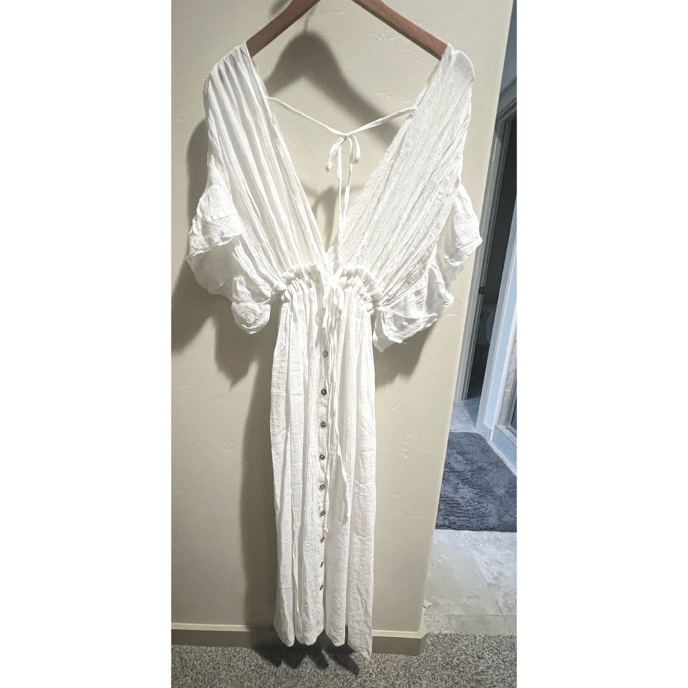 Lk New CUPSHE Romantic Boho Gauze Maxi Dress Swim
Cover-Up Sz Medium - Picture 4 of 7